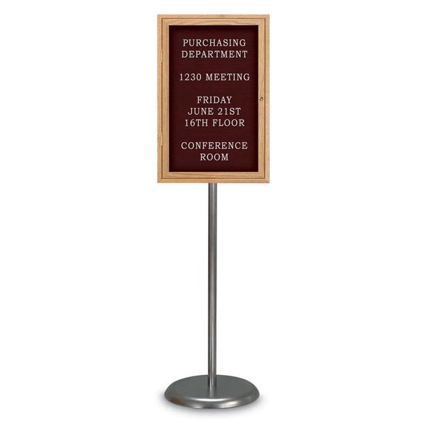 Corkboard, Triple Door, Radius Frame, 72x48", Satin/Cobalt